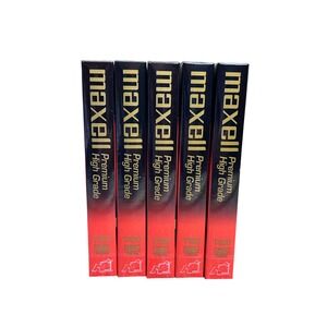 Maxell‎ Premium High Grade T-120 VHS Videocassette Tape New Lot of 5